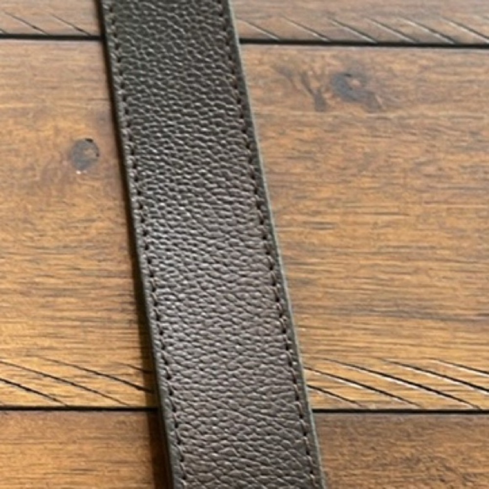 SlideBelts Men's Genuine Leather Brown Belt with Gunmetal  Buckle Adjustable 34 - Picture 15 of 15